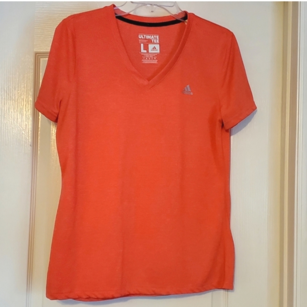 ADIDAS V-Neck Climalite Short Sleeve Ultimate Tee Shirt